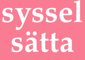 Synonym sysselsätta