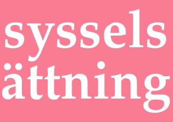 Synonym sysselsättning