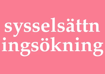 Synonym sysselsättningsökning