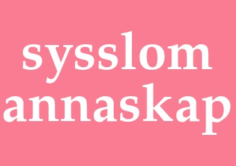 Synonym sysslomannaskap