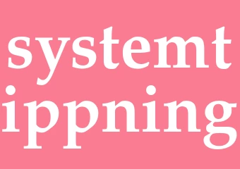 Synonym systemtippning