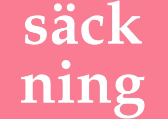 Synonym säckning