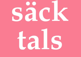 Synonym säcktals