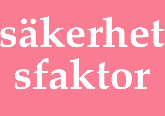 Synonym säkerhetsfaktor