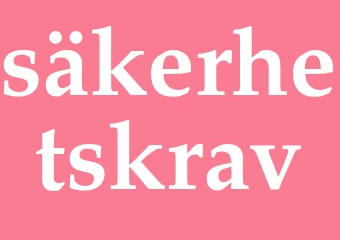 Synonym säkerhetskrav