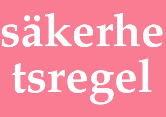 Synonym säkerhetsregel
