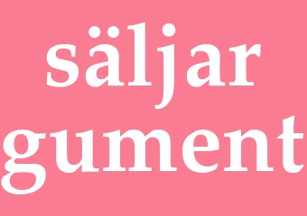 Synonym säljargument