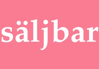 Synonym säljbar