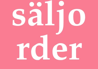 Synonym säljorder