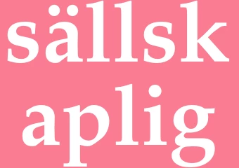 Synonym sällskaplig