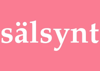 Synonym sälsynt