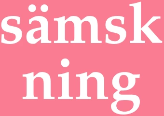 Synonym sämskning