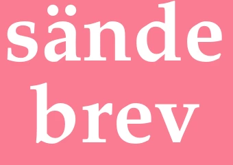 Synonym sändebrev
