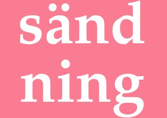 Synonym sändning