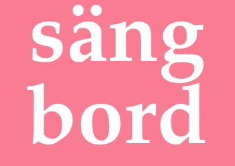 Synonym sängbord