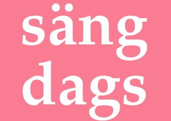 Synonym sängdags