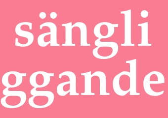 Synonym sängliggande