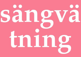 Synonym sängvätning