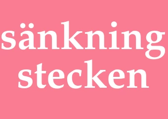 Synonym sänkningstecken