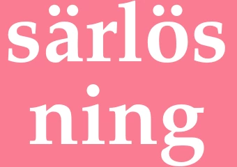 Synonym särlösning
