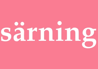 Synonym särning