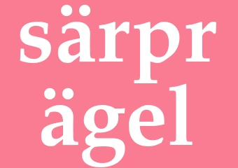 Synonym särprägel