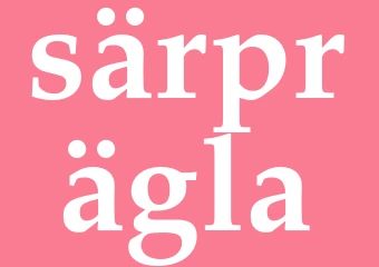 Synonym särprägla