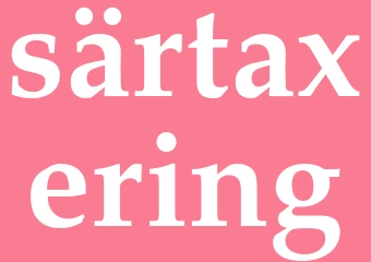 Synonym särtaxering
