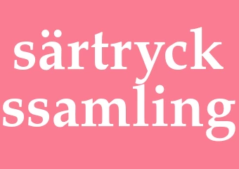 Synonym särtryckssamling