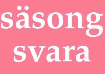 Synonym säsongsvara
