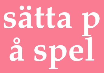 Synonym sätta på spel