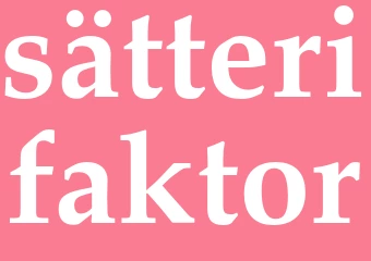 Synonym sätterifaktor