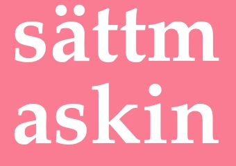 Synonym sättmaskin