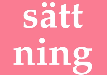 Synonym sättning