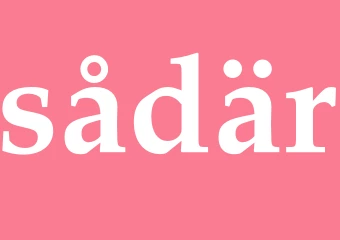 Synonym sådär