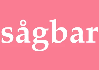 Synonym sågbar