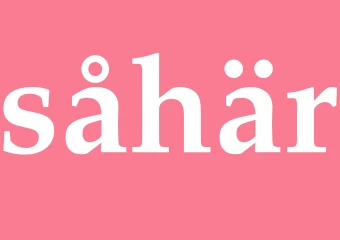 Synonym såhär