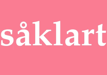 Synonym såklart