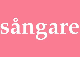 Synonym sångare