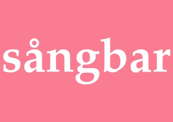 Synonym sångbar