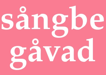 Synonym sångbegåvad