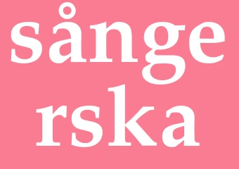 Synonym sångerska