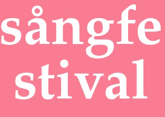 Synonym sångfestival