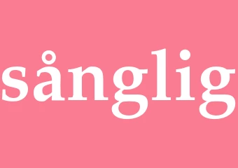Synonym sånglig