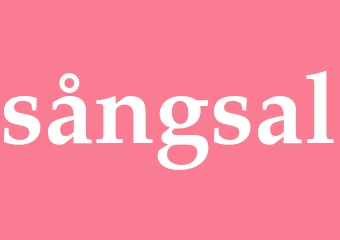 Synonym sångsal