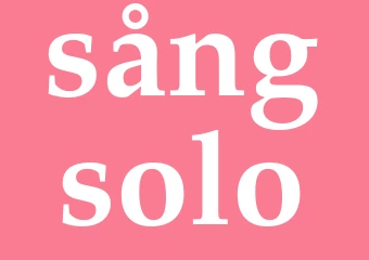 Synonym sångsolo