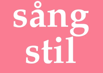 Synonym sångstil