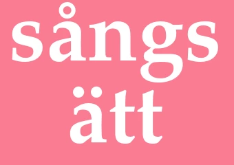 Synonym sångsätt