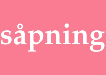 Synonym såpning