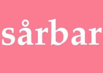 Synonym sårbar